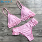 Womail Suit Bikini Swimwear Women Push-Up Padded Bra Beach Bikini Set Swimsuit Swimwear drop shopping 1PC
