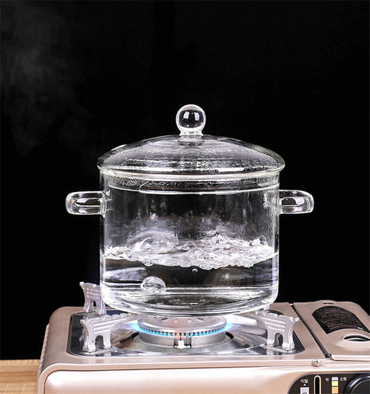 Glass Pot Stove Pot Kitchen Transparent Mini Soup Pot Stove Stove Cooking Tools Accessories