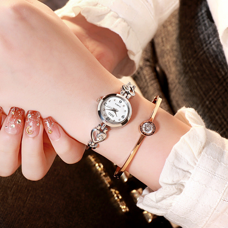 Simple Rhinestone Jewelry For Women Casual Watch