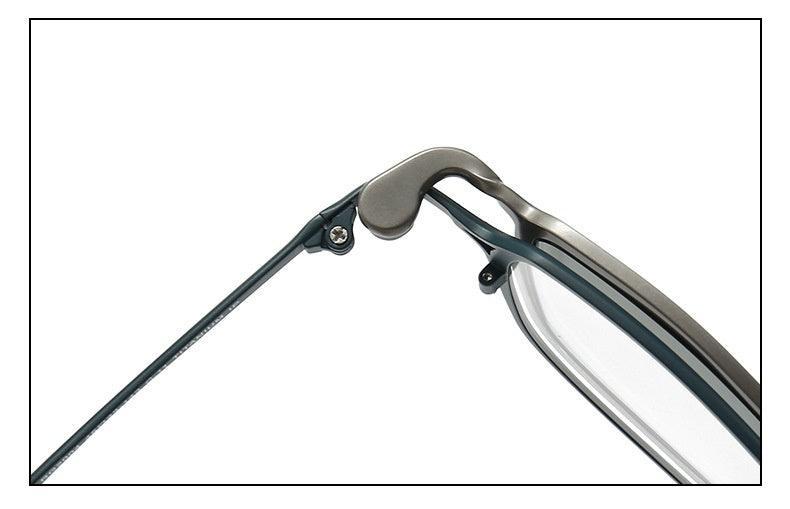 Niche Square Clip Pure Titanium Myopia Sunglasses Artistic Retro Height Magnetic Suction