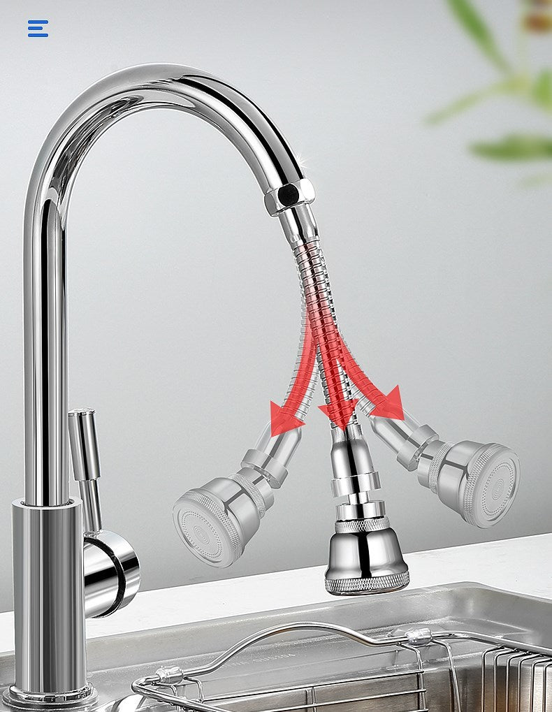 Kitchen faucet universal joint splash head