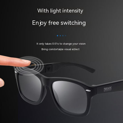 Electronic Color Mixing Intelligent Color Changing Polarized Sun Glasses