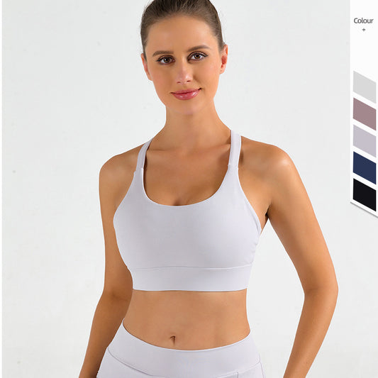 New European And American Nude Sports Bra Women's Breathable