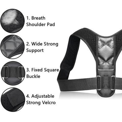 Adjustable Posture Corrector Back Support Strap Brace Shoulder Spine Support Lumbar Posture Orthopedic Belt