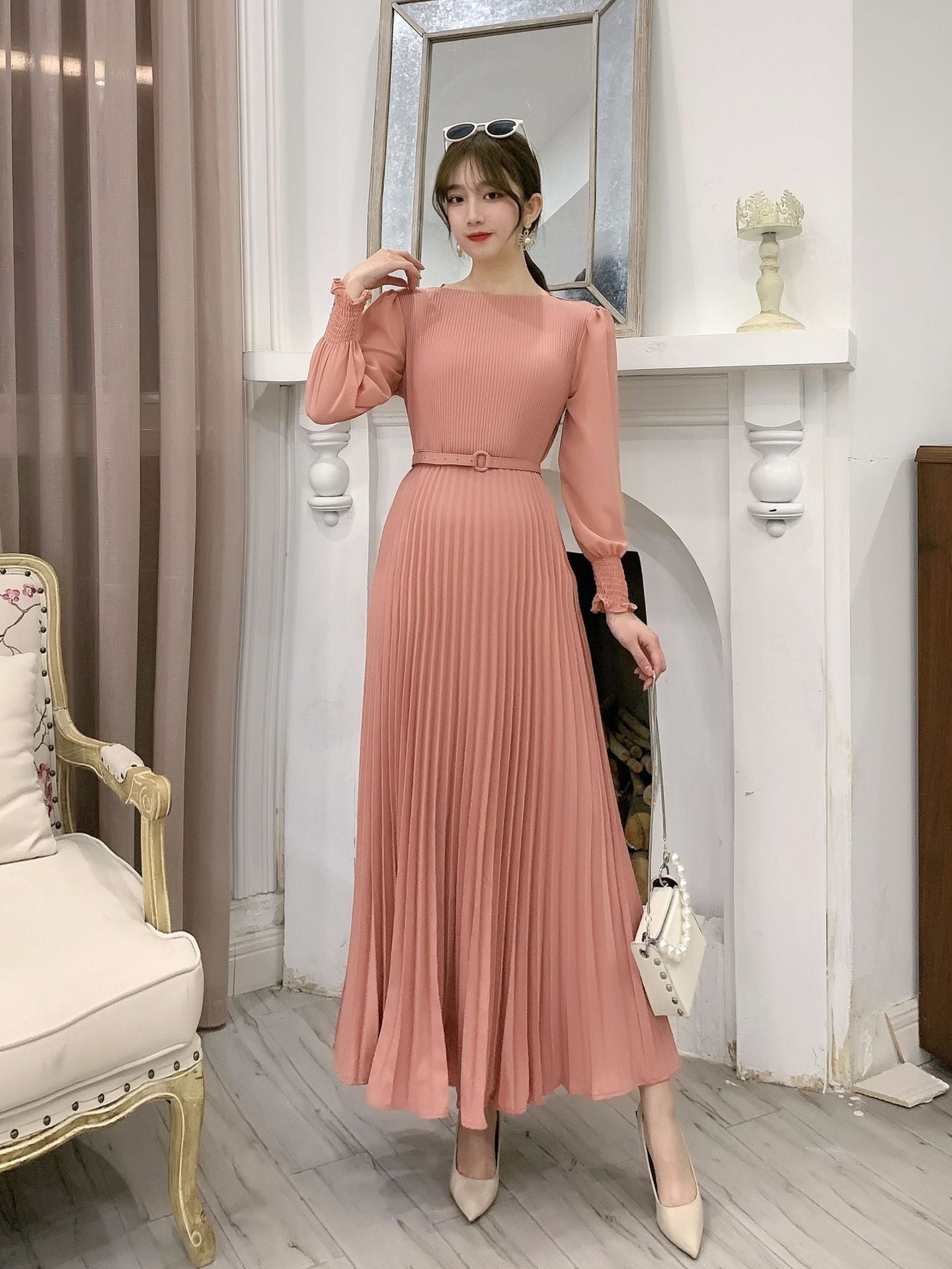 Spring New French Dress Long
