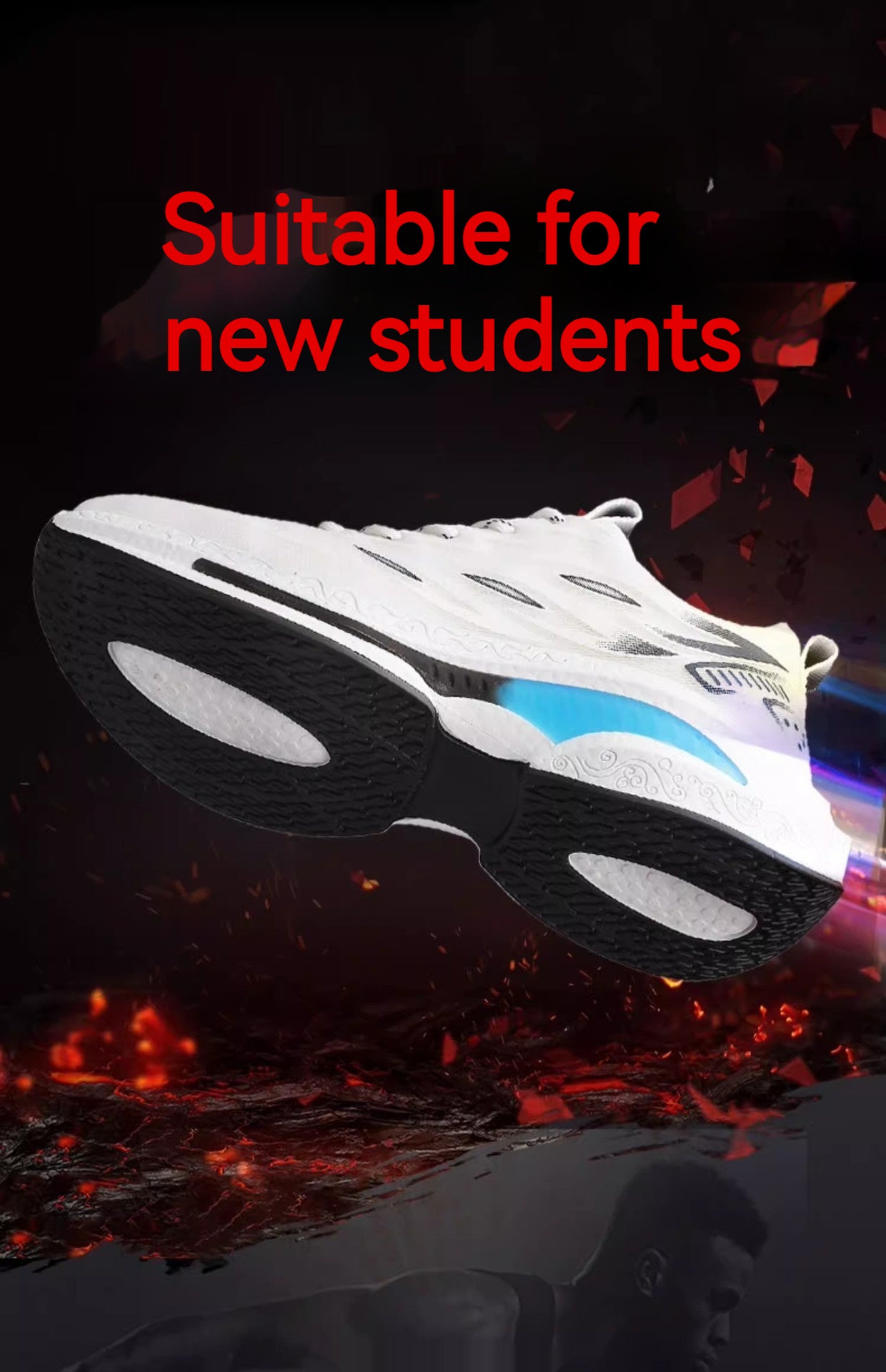 Fly Woven Mesh Running Men's Shock-absorbing Super Light Casual Trendy Shoes