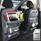 PU Leather Car Storage Bag Multifunction Seat Back Tray Hanging Bag Waterproof Car Organizer Automotive Interior Accessories