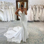 Bridal Backless Simple Satin Super Fairy Mori Style Trailing Strap Welcome Dress
