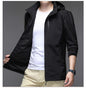 Solid Color Men's Casual Jacket With Business Hat