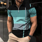 Men's Fashion Plaid Short-sleeved Top