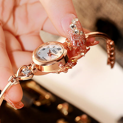 Simple Rhinestone Jewelry For Women Casual Watch