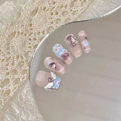 Miss Meow Handmade Manicure Advanced Wear Nail Beauty Girl Sweet Angel Wings Manicure Finished Stickers