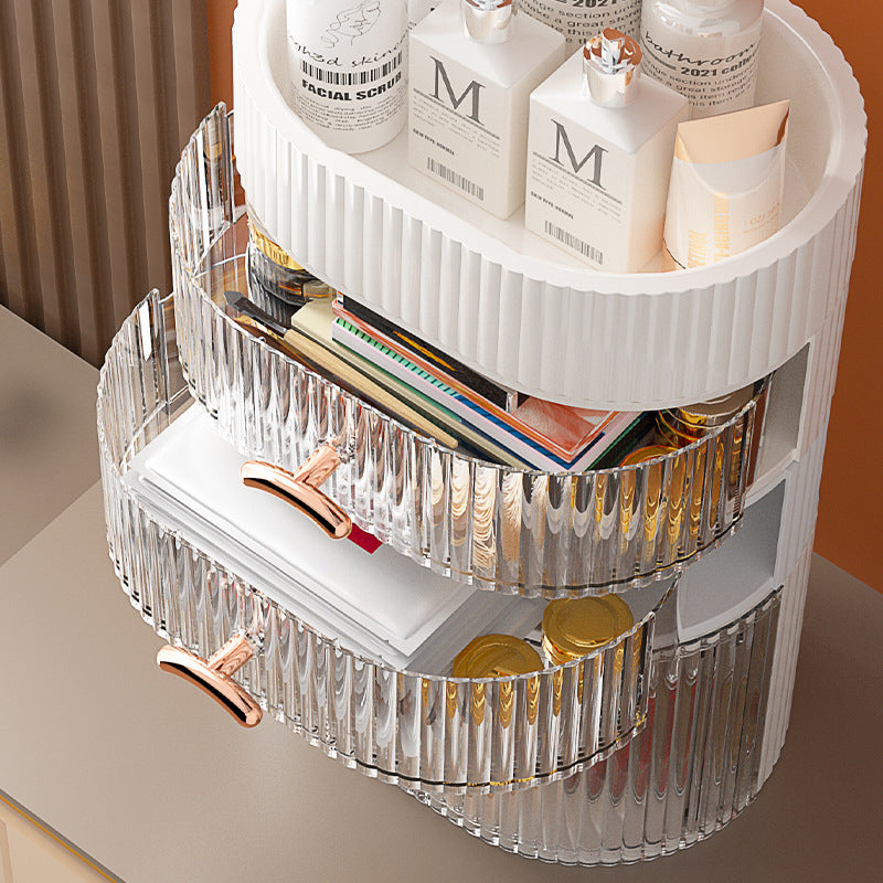 Cosmetics Storage Box Dustproof Desktop Dresser